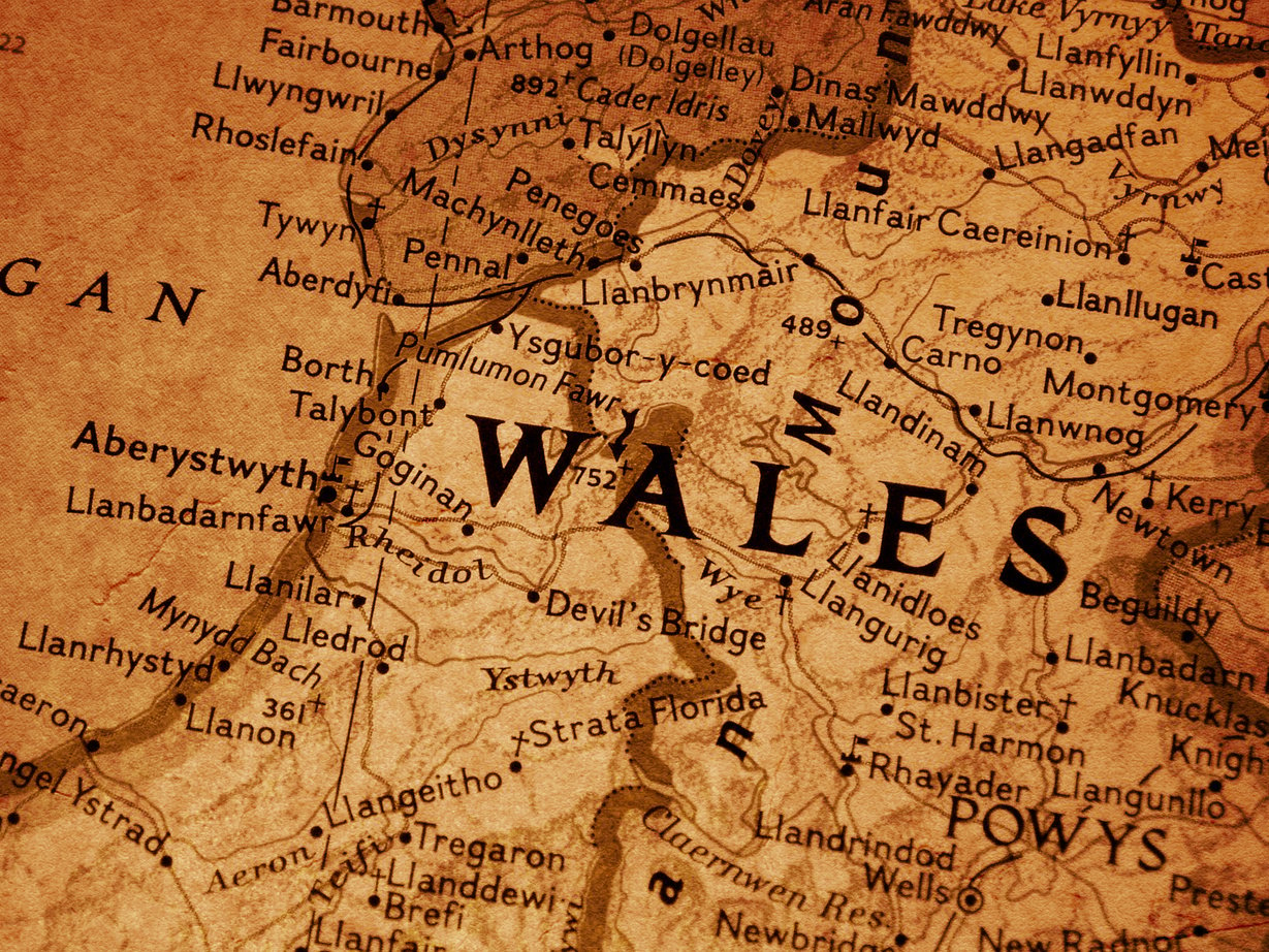 Map - Wales